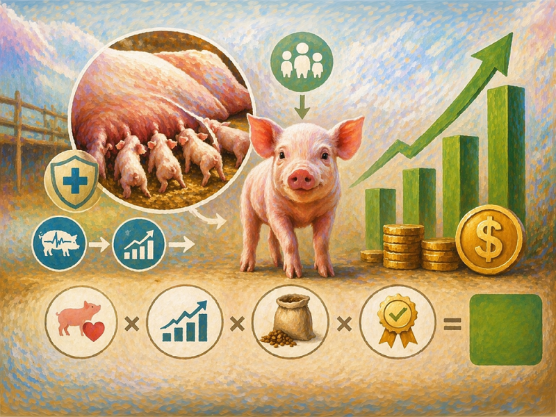 存活率是豬場獲利的關鍵